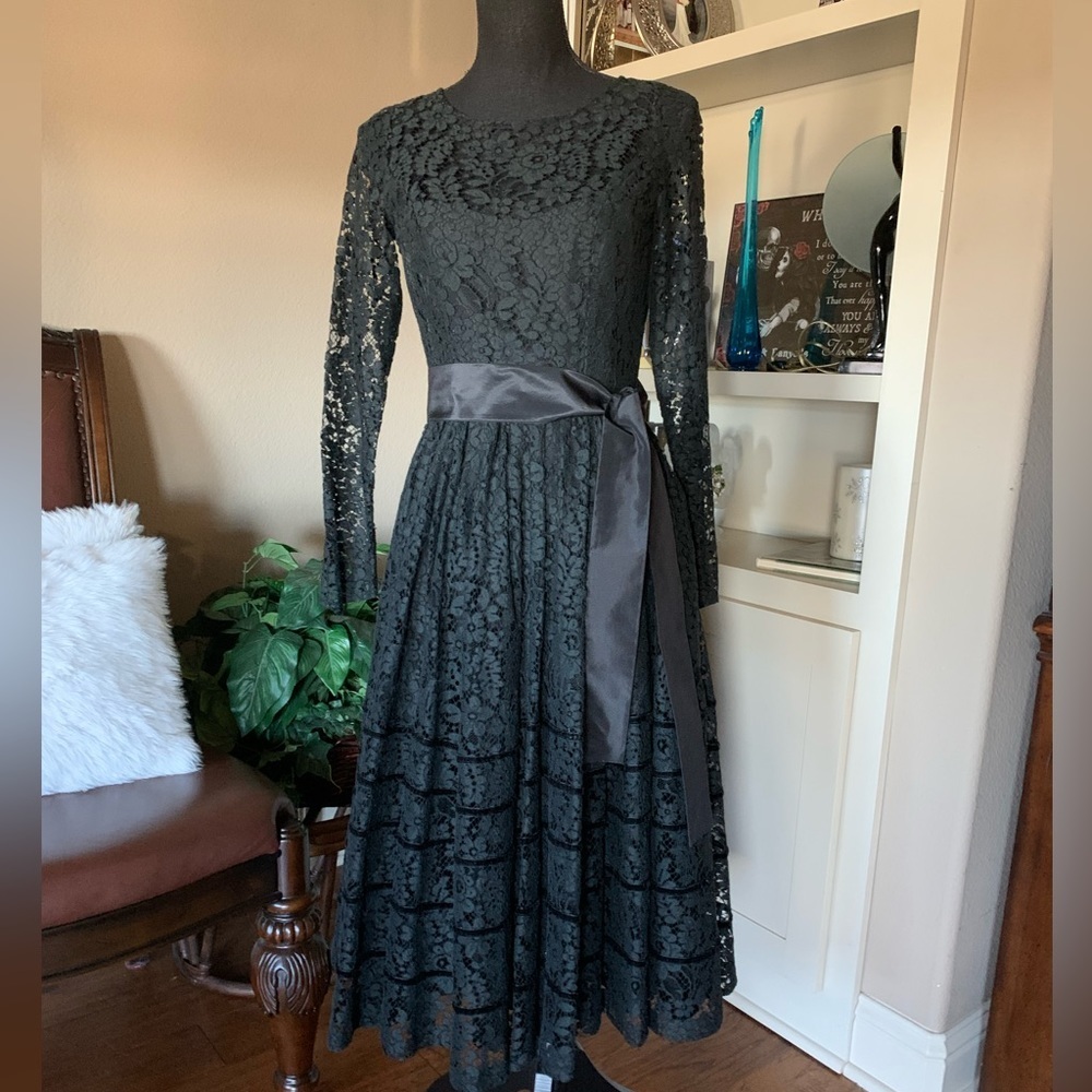 Luisa Beccaria‎ Vintage Black Lace Dress